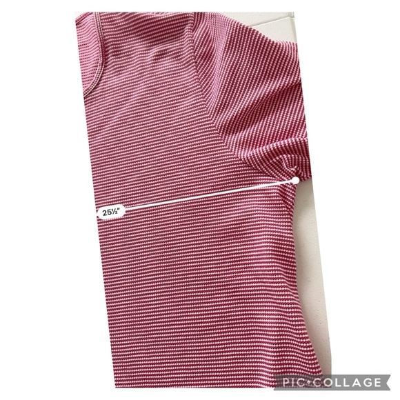Ulla Popken Pink  Stripped Top Women’s Size 16/18 Short Sleeve - Picture 4 of 5